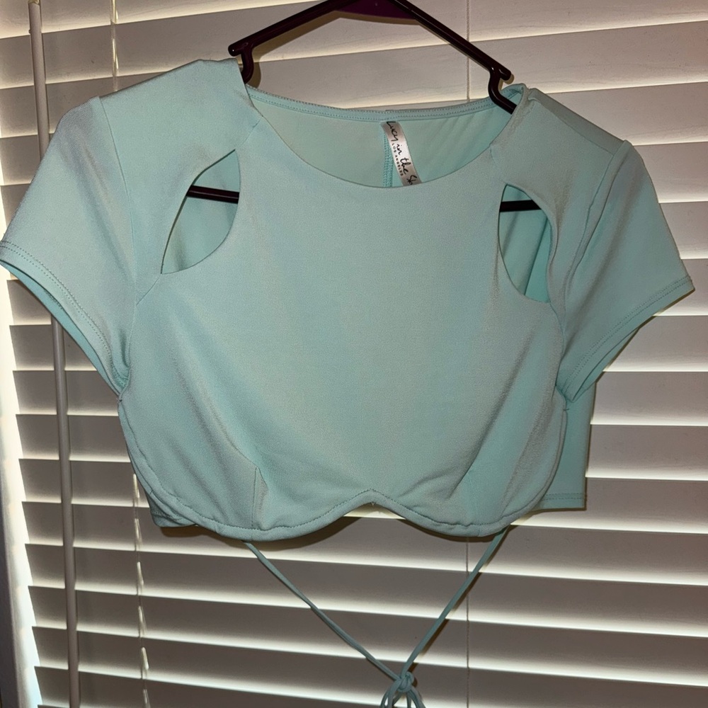Lucy in the Sky blue crop top